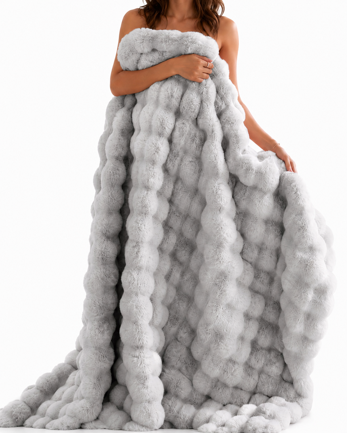 Bubble Velvet Nap Blanket