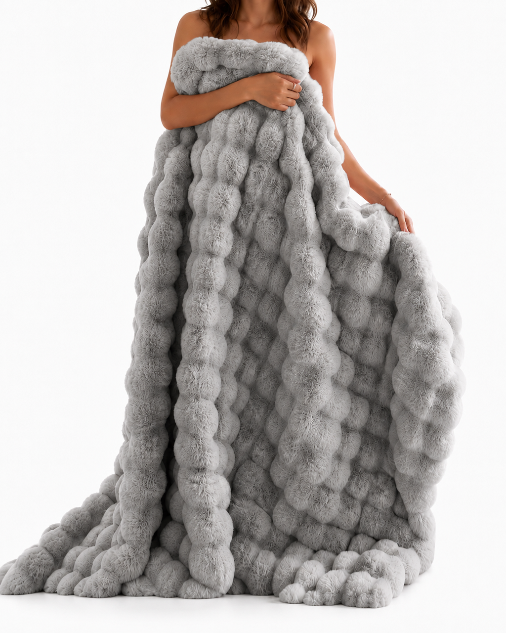 Bubble Velvet Nap Blanket